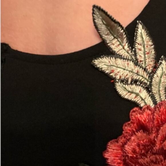 Forever 21 Sexy Embroidered Fishnet Dress M - Picture 5 of 11